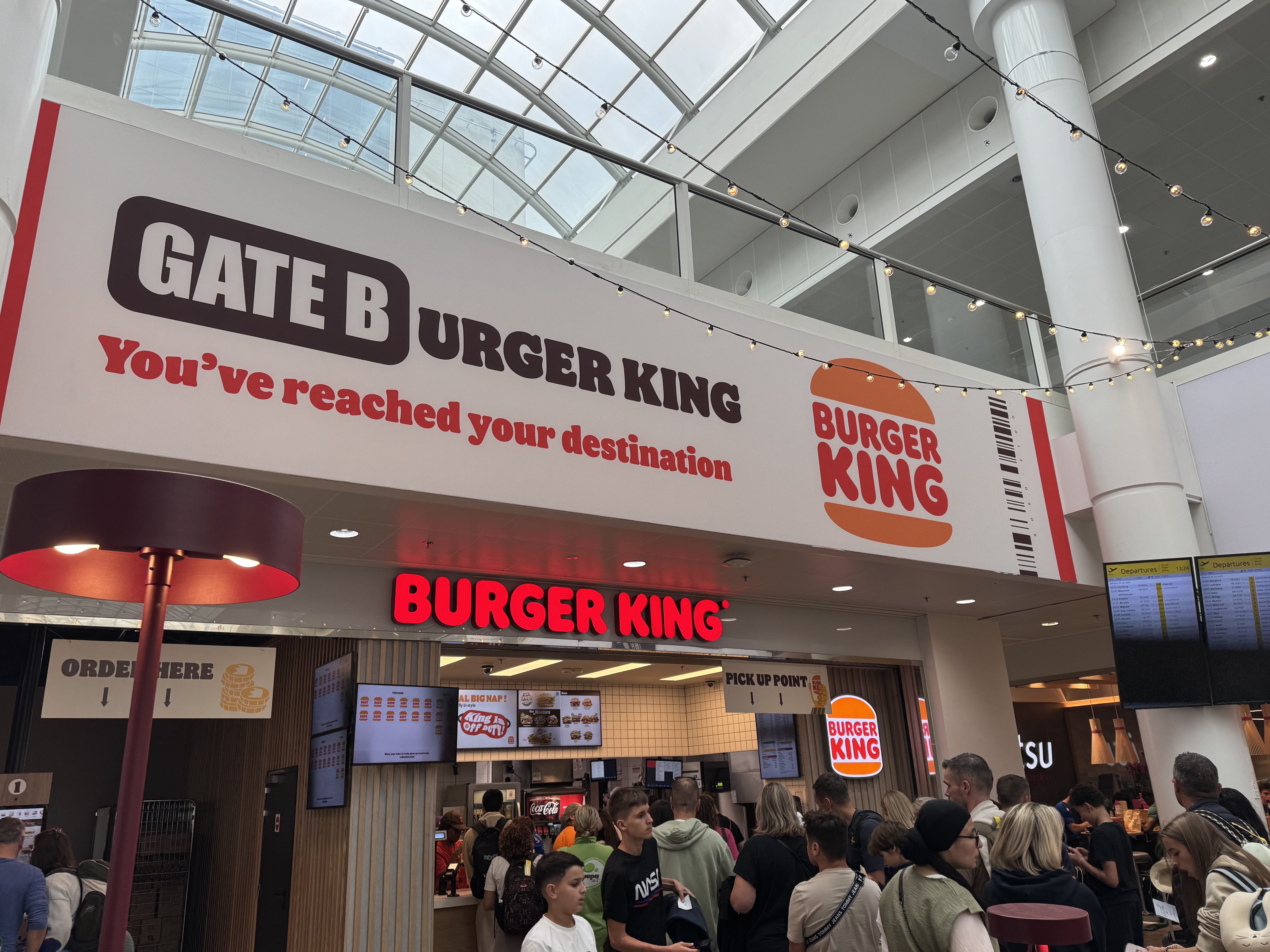 10% korting <p>Hamburgerketen in Gates B</p>